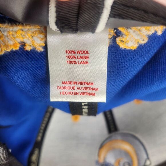 Mitchell Ness Los Angeles LA Rams Fitted 7 3/8 Hat Cap Blue Yellow NFL 100% Wool - Picture 11 of 11